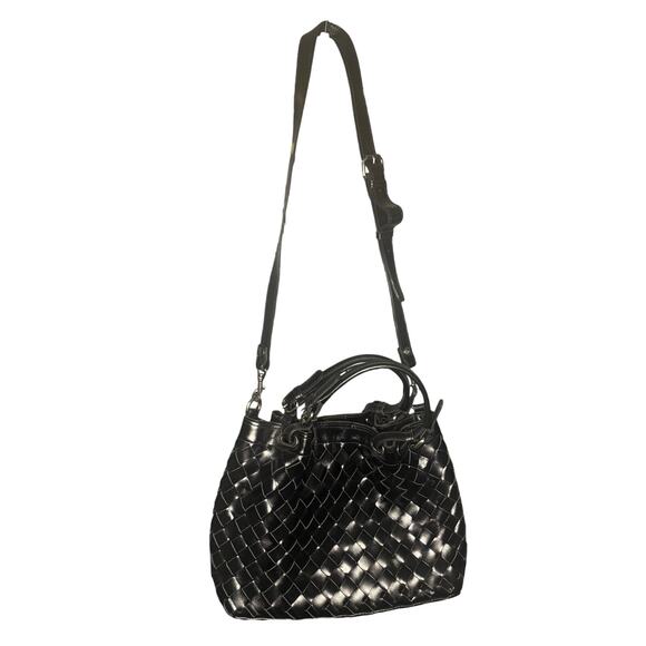 Patricia Nash Discovery Woven Leather Rometta Satchel